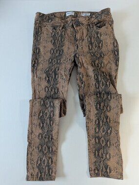 Kensie -The Effortless Ankle- Size 2 Snakeskin Jeans